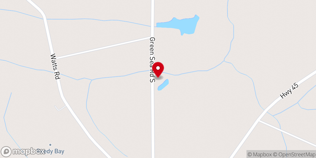 Map showing location of New Hope Church