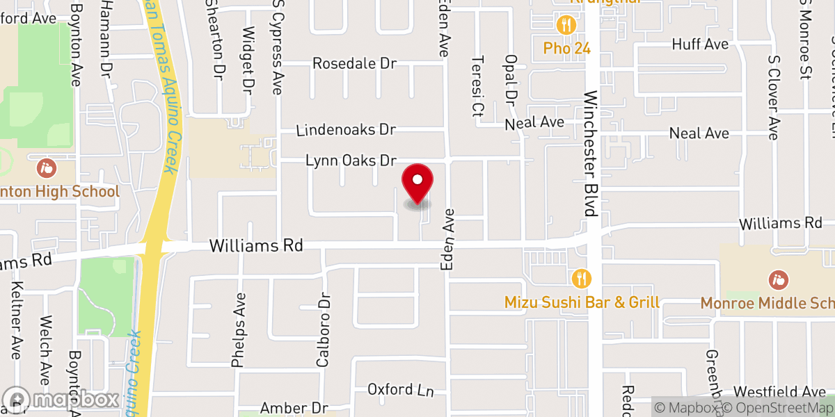 Map showing location of International Christian Center