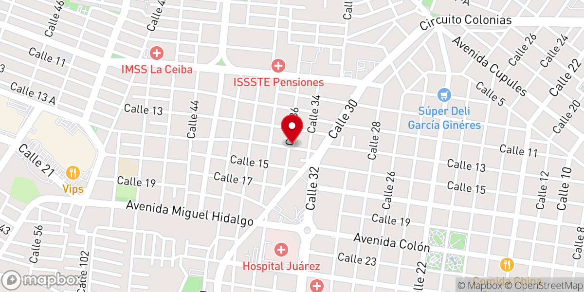 Map showing location of Iglesia Bautista Divina Gracia donde Jesucristo es la Respuesta