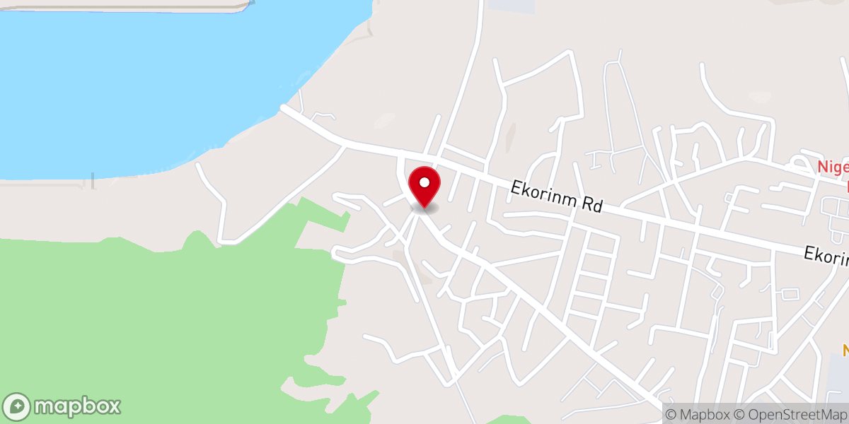 Map showing location of RCCG Mission House