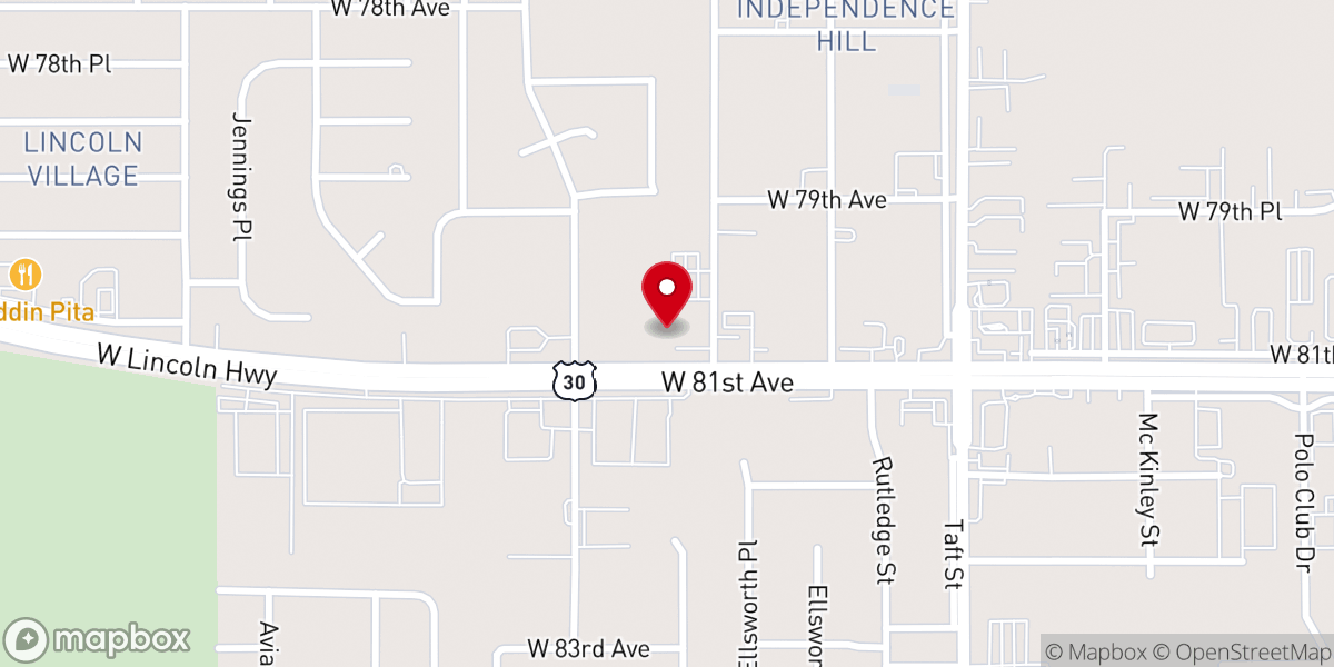 Map showing location of Family Life Center