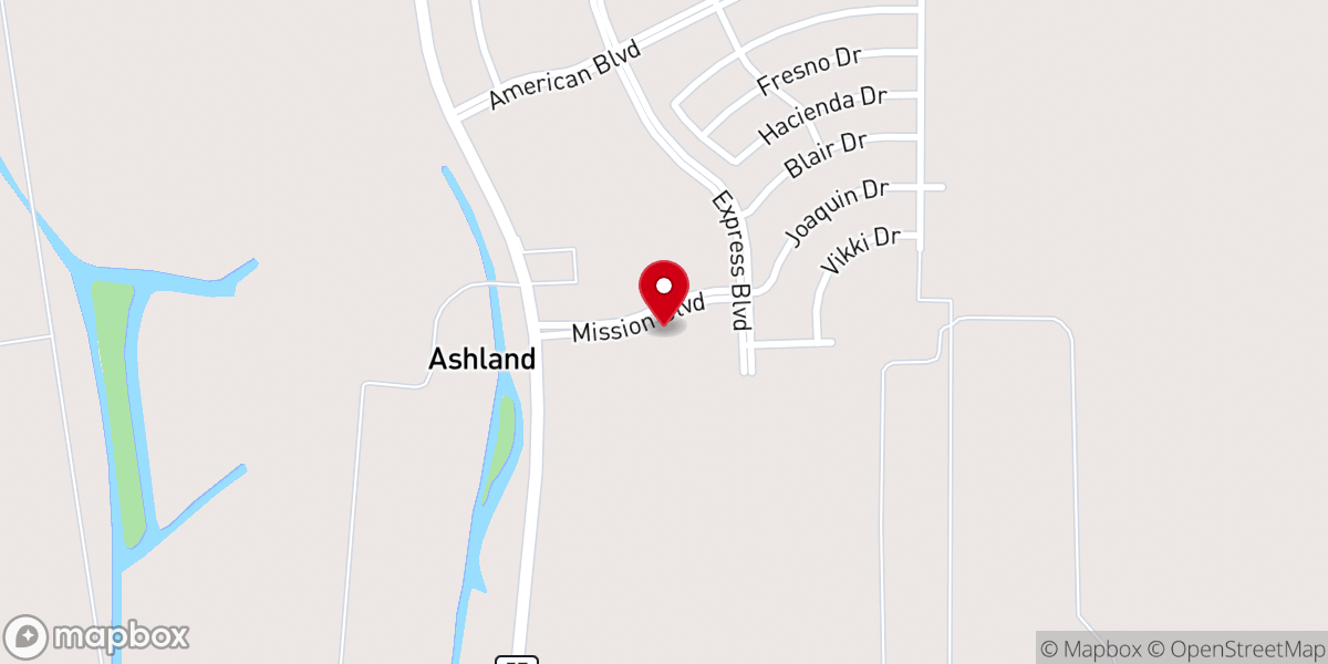 Map showing location of Morning Star Baptist Church