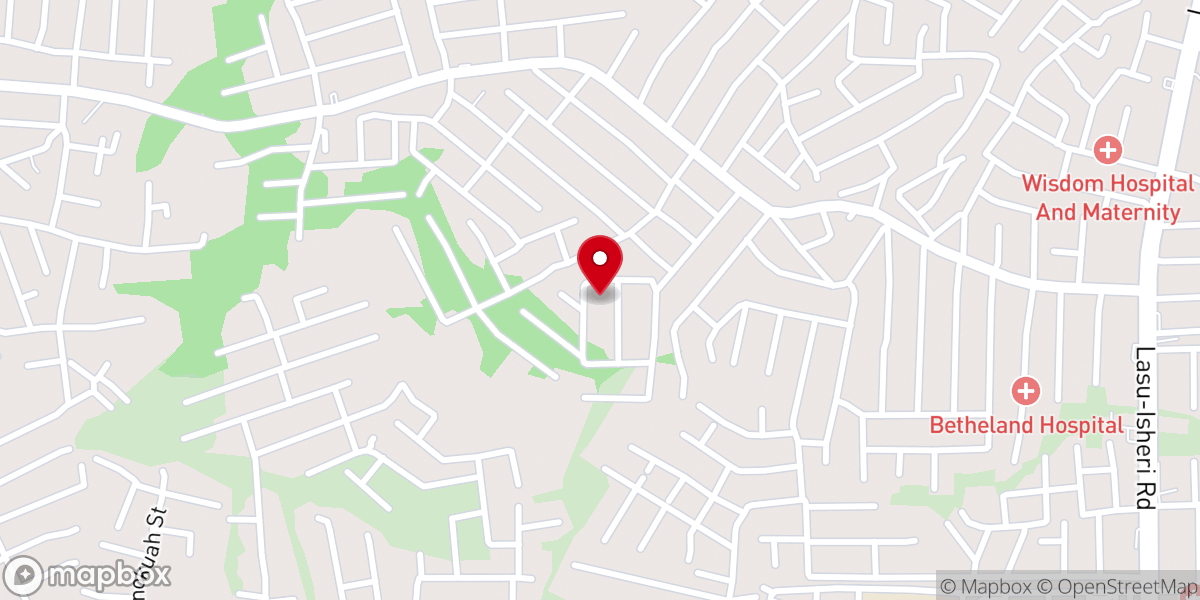 Map showing location of Immaculate Heart Catholic Church, New iba Town