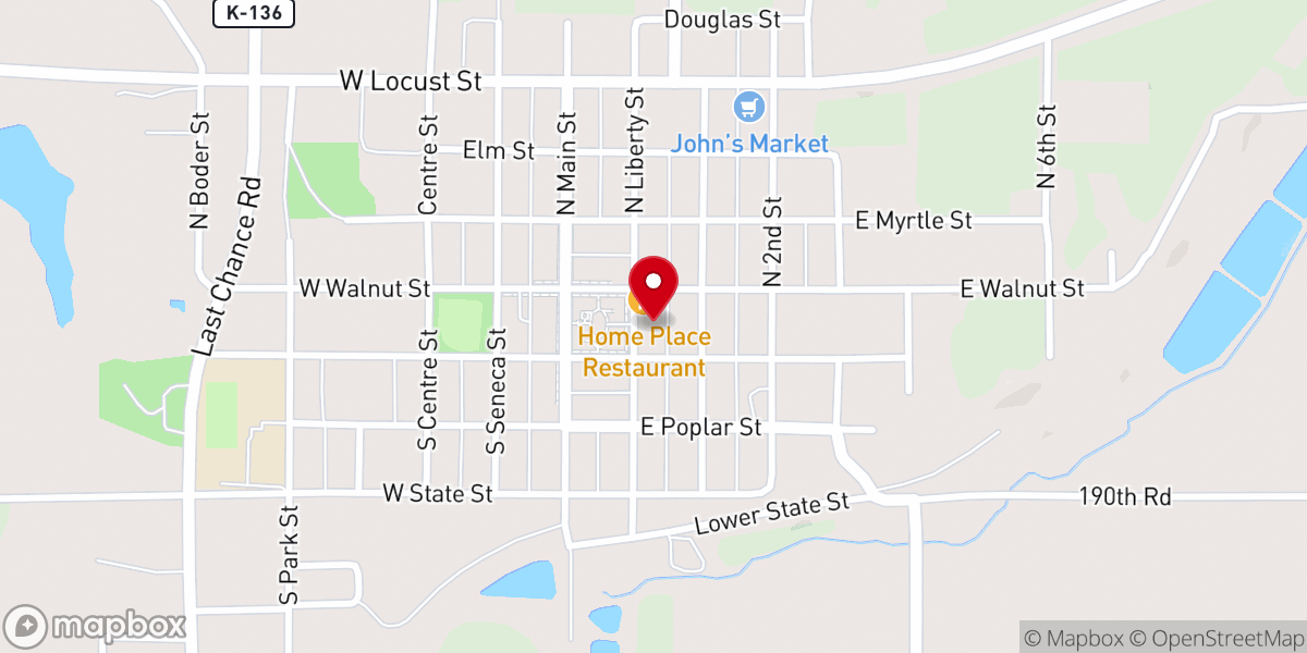 Map showing location of Christian Church