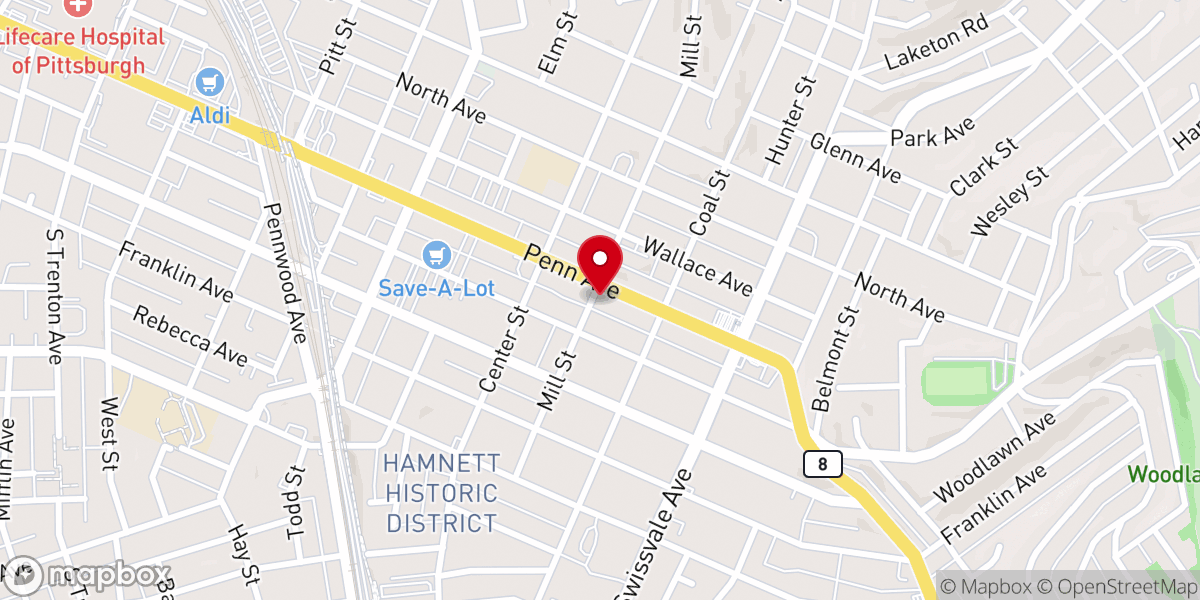 Map showing location of Redeemed Christian Church of God