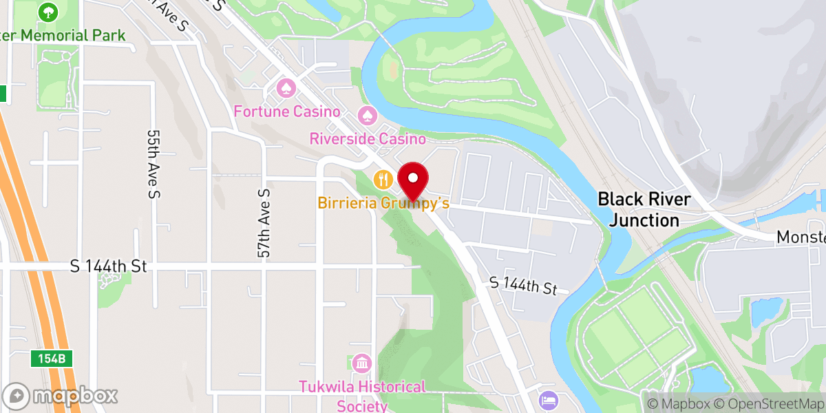 Map showing location of India Pentecostal Church Of Seattle
