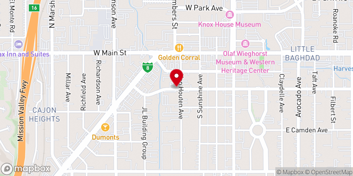 Map showing location of Charity Apostolic Church
