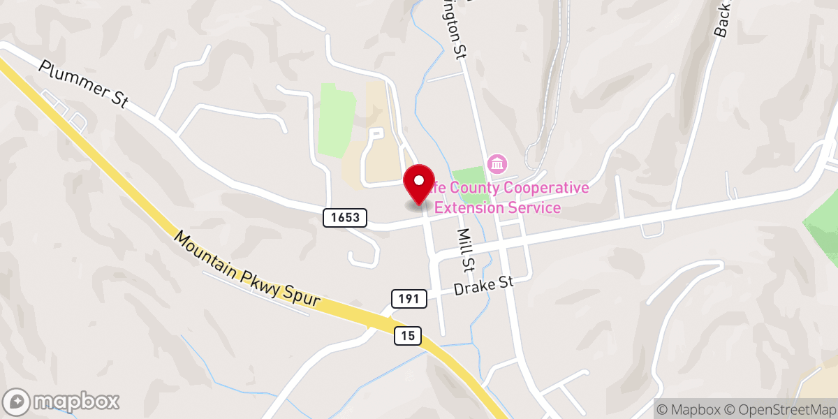 Map showing location of Campton Methodist Church