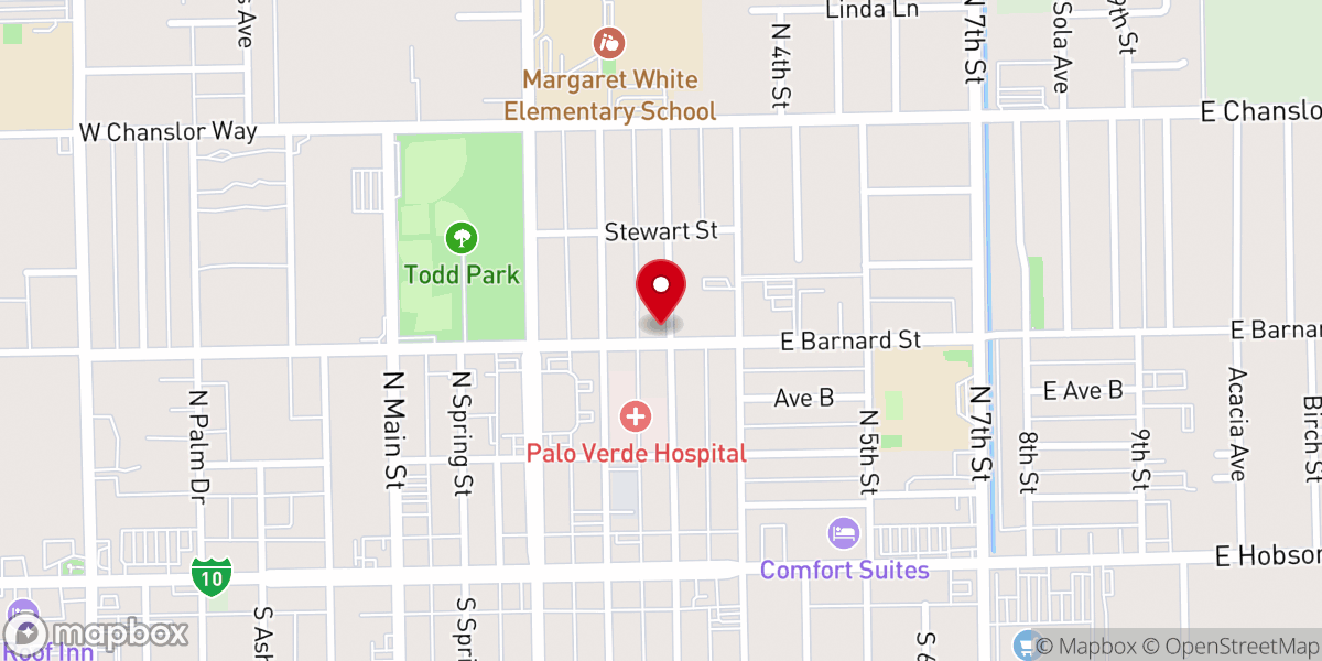 Map showing location of Community United Methodist Church