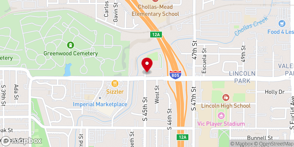 Map showing location of New Corinthian Baptist Church