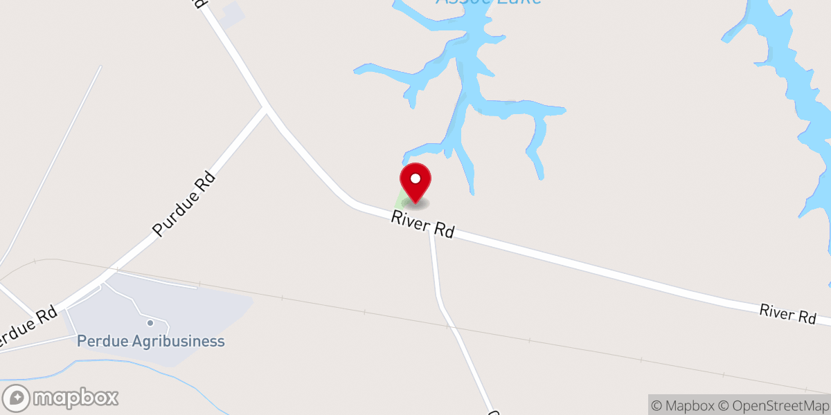 Map showing location of Holly Springs Baptist Church