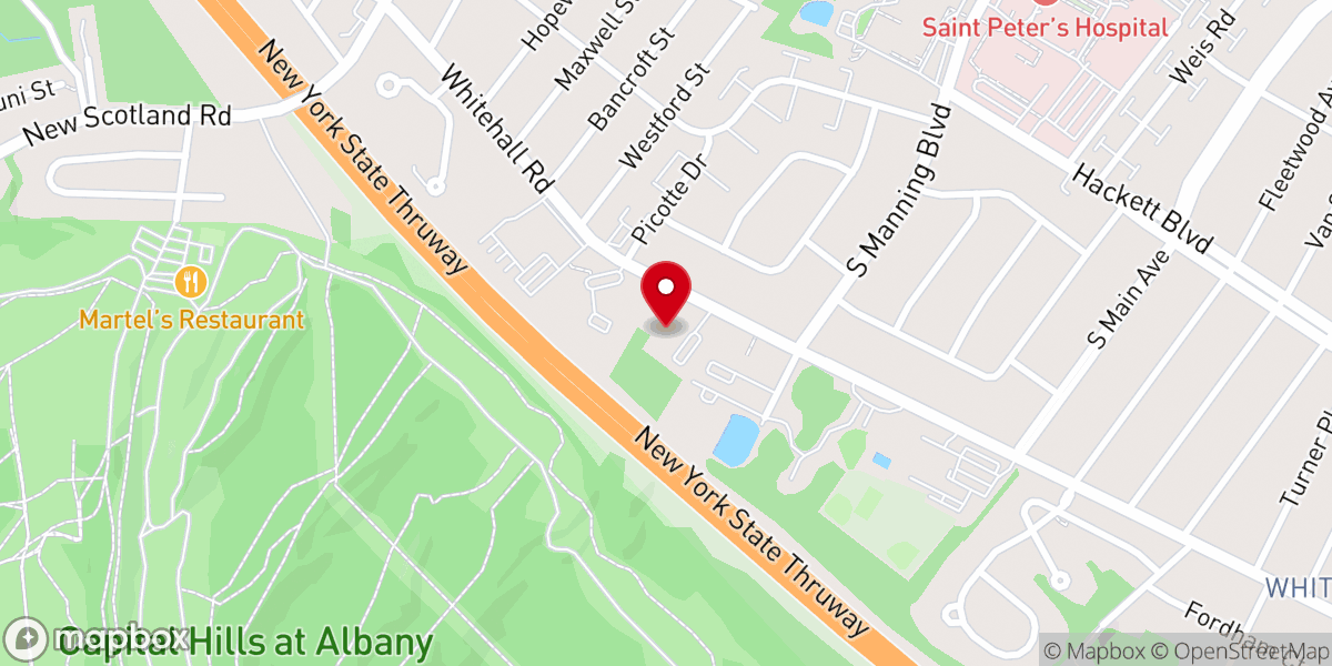 Map showing location of B'nai Sholom Reform Congregation