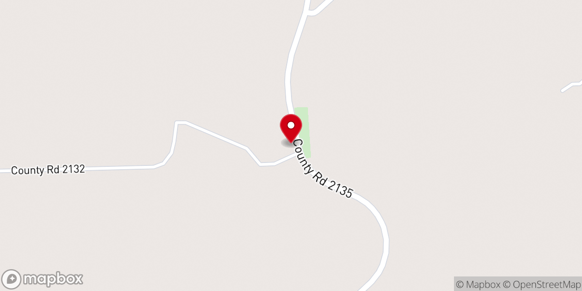 Map showing location of Bear Creek Baptist Church