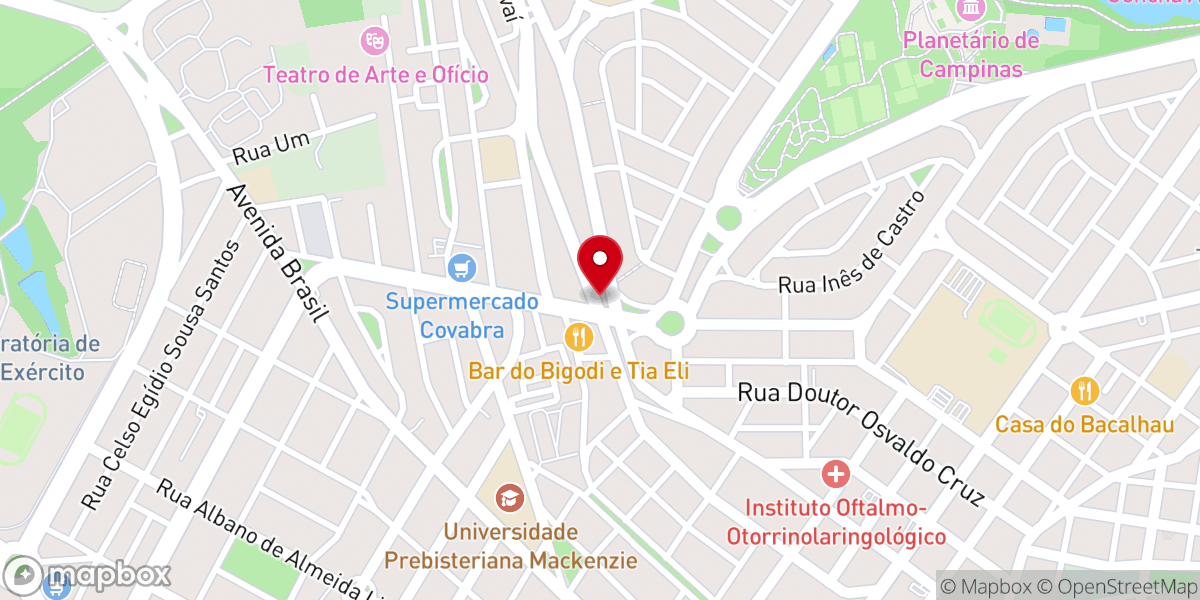 Map showing location of Paróquia Nossa Senhora das Graças
