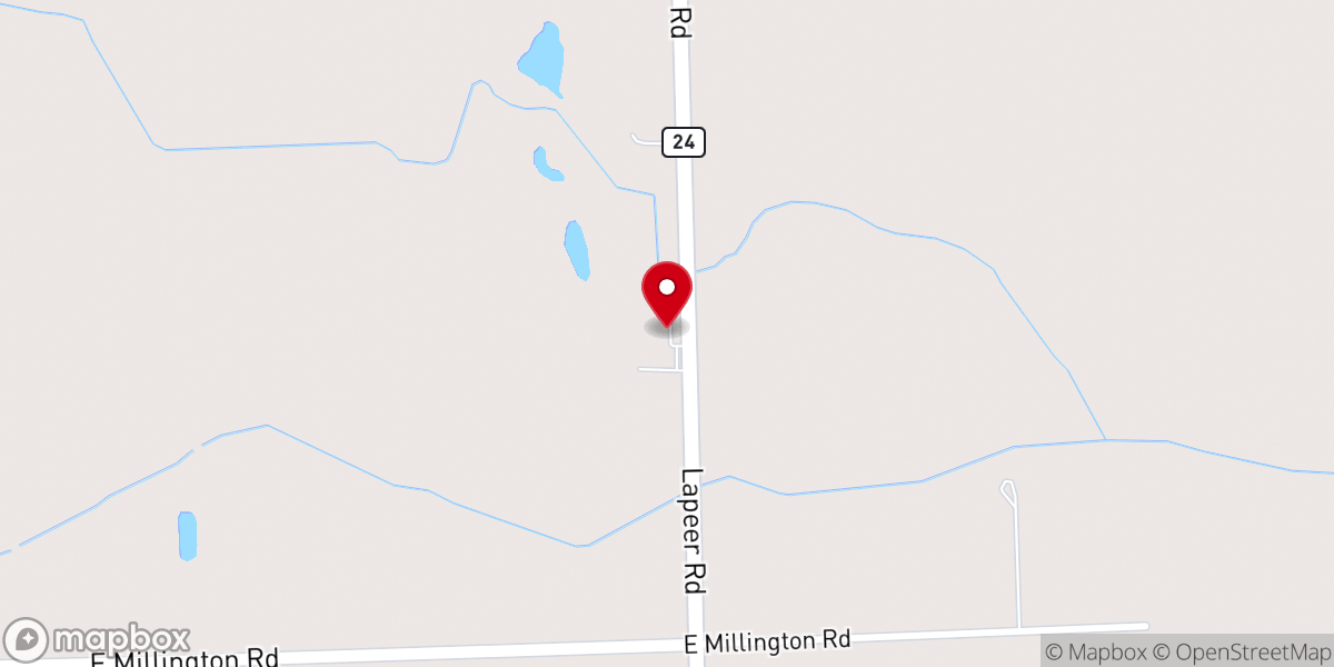 Map showing location of Pleasant View Free Methodist Church