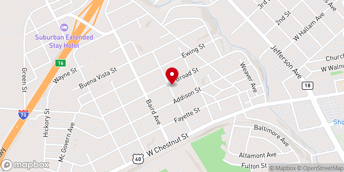 Map showing location of Arise Christian Fellowship