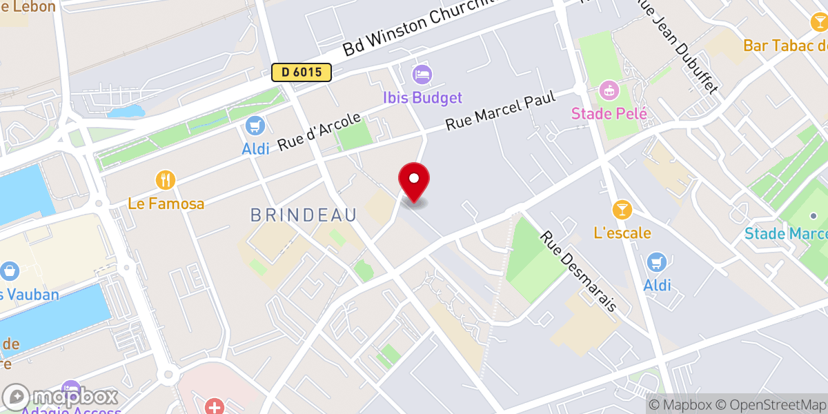 Map showing location of Eglise Evangelique Du Qartier de l'Eure