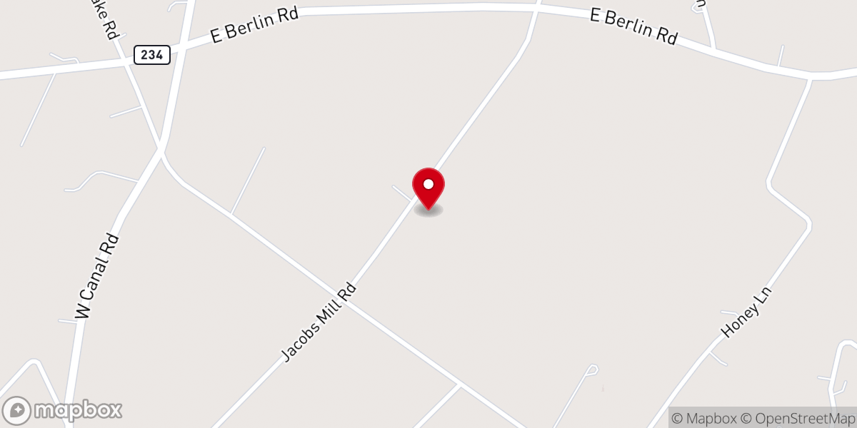 Map showing location of Living Springs Mennonite Fellowship