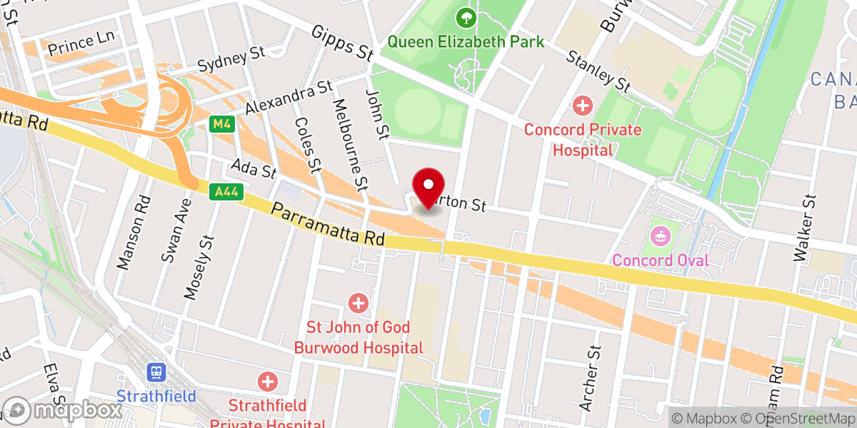 Map showing location of St Mary's Catholic Church