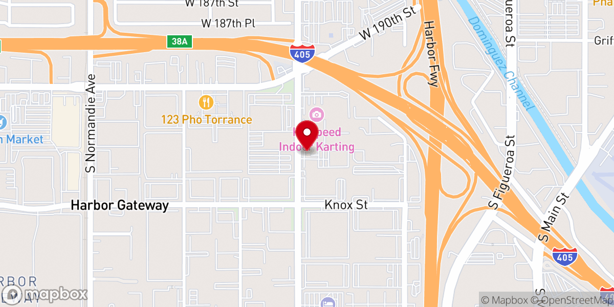 Map showing location of Flourishing Church