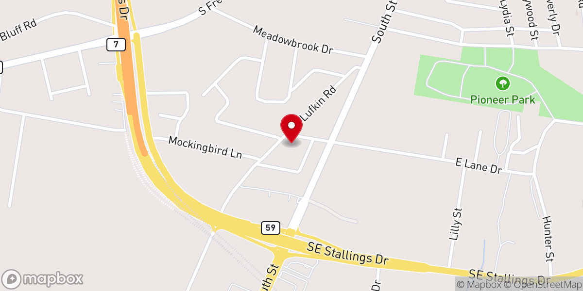 Map showing location of Greater Faith Tabernacle