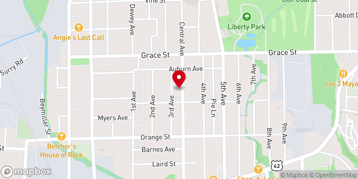 Map showing location of Sovereign Christ Church