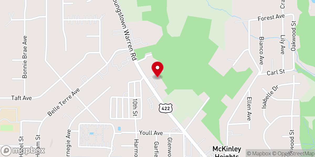 Map showing location of Grace Fellowship Church