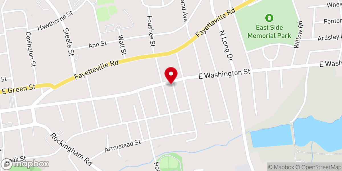 Map showing location of Christ Memorial Church