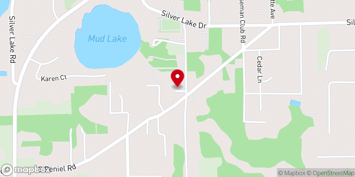 Map showing location of Grace Community Baptist Church