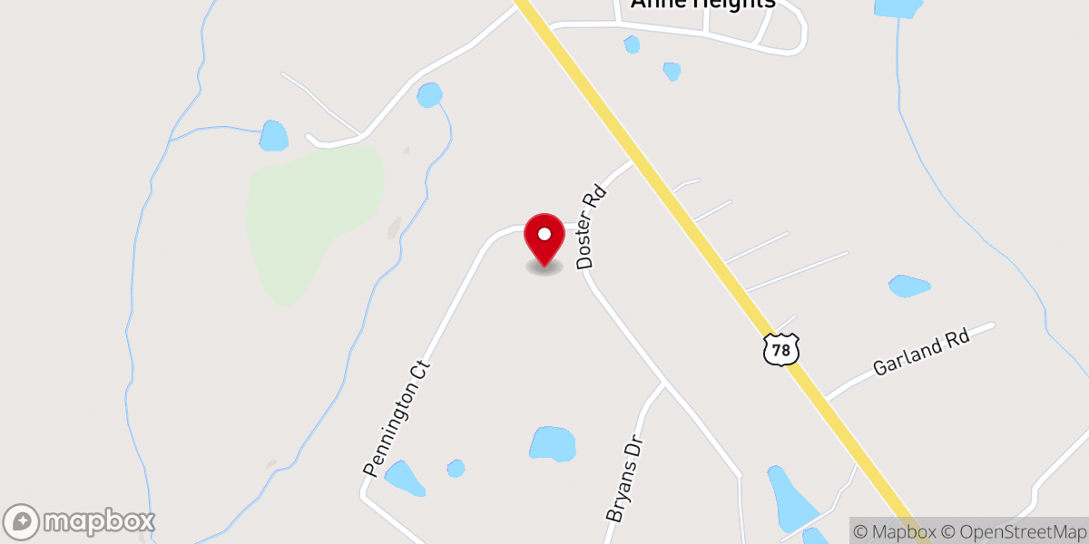 Map showing location of Washington Church of God