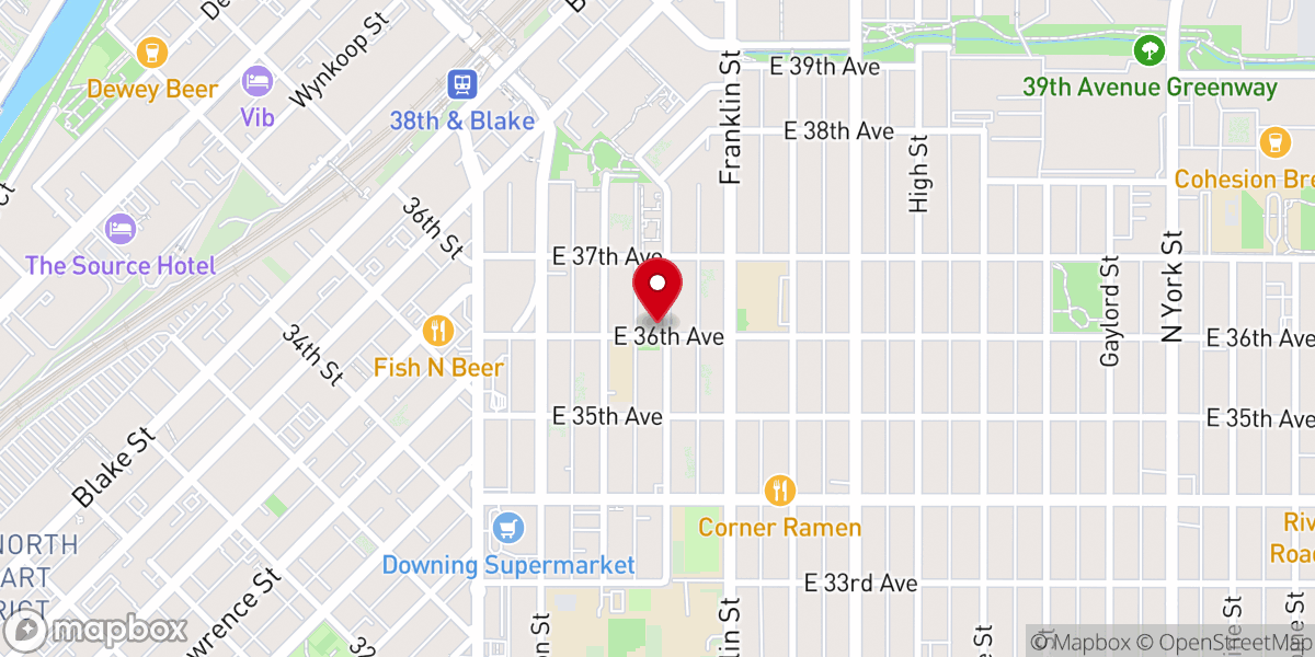 Map showing location of Annunciation Catholic Church