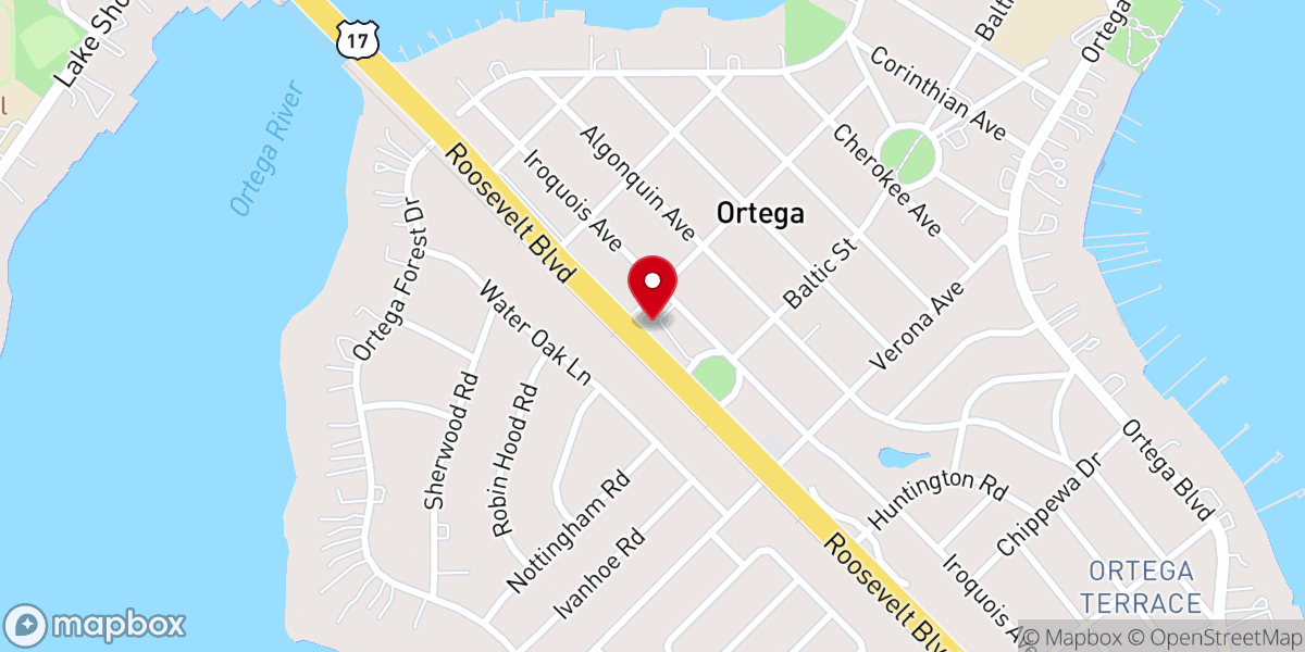 Map showing location of Refuge Church