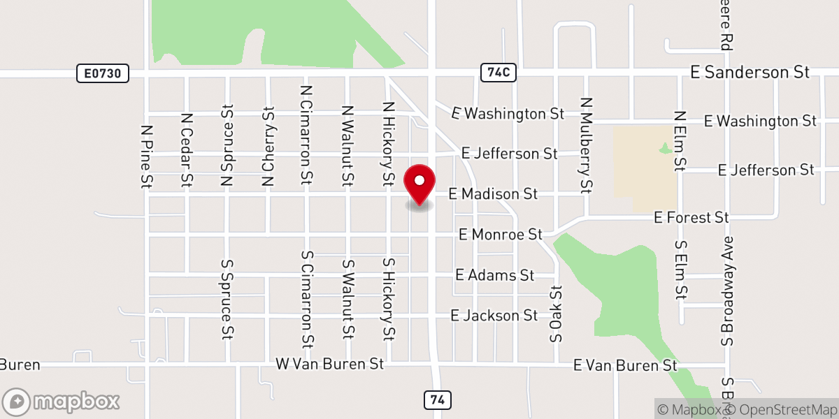 Map showing location of Way of the Cross Church