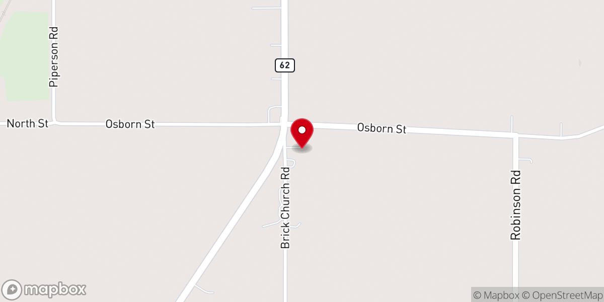 Map showing location of House of Prayer Church