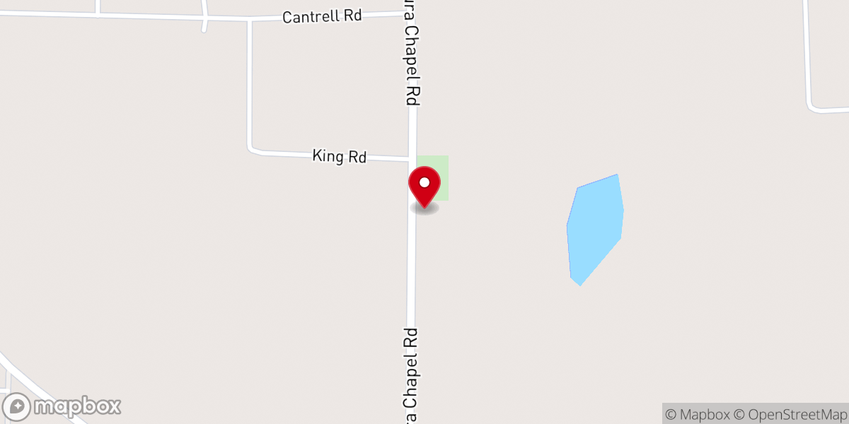 Map showing location of Laura Chapel