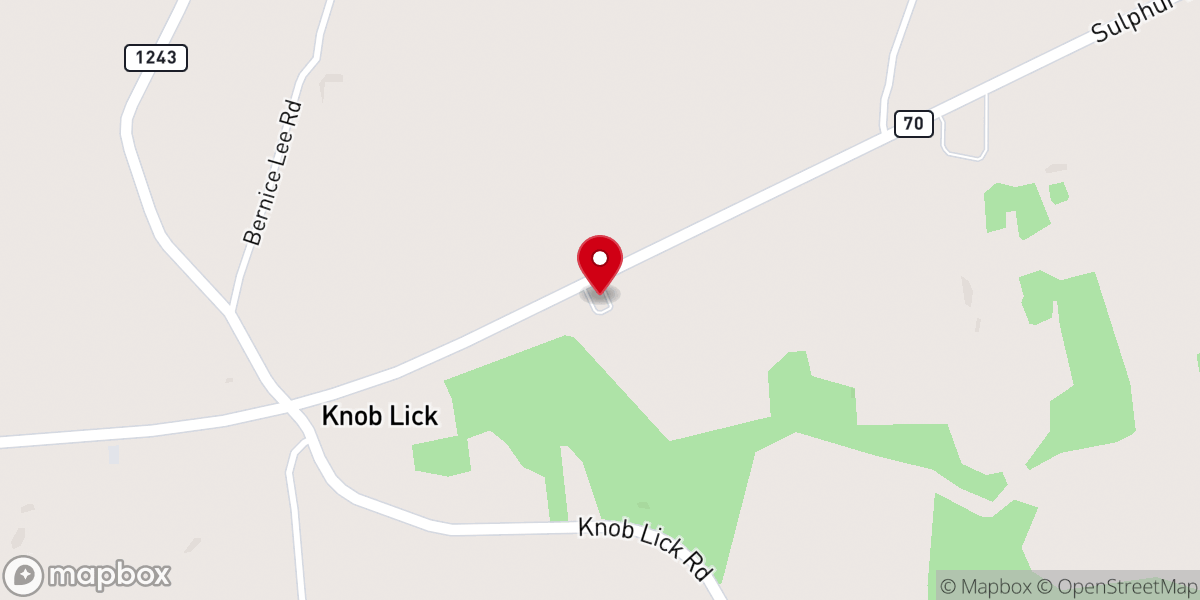 Map showing location of Antioch Church