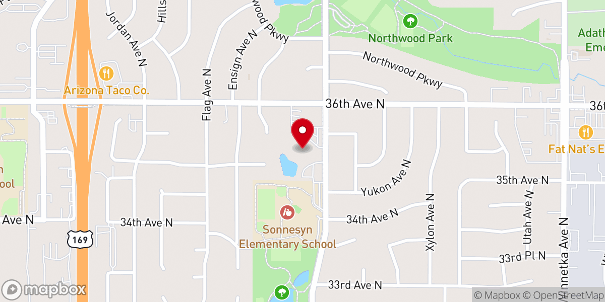 Map showing location of St. Joseph Catholic Community - Parish Center