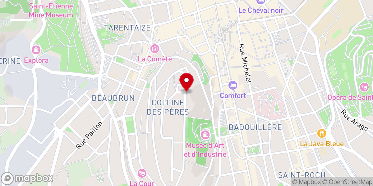 Map showing location of Croix de Mission