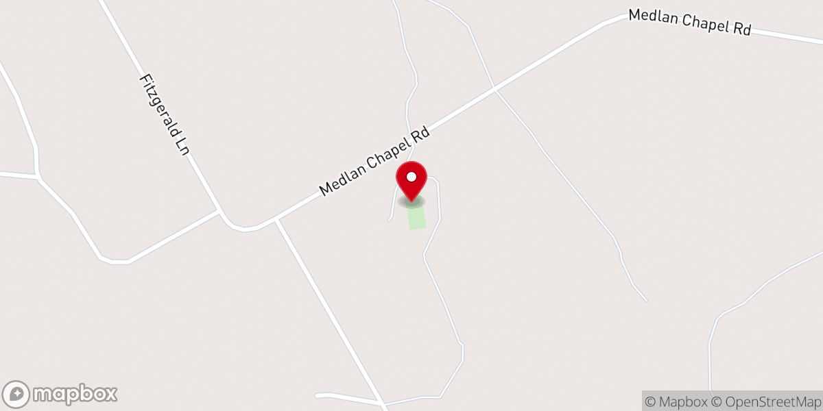 Map showing location of Medlan Chapel