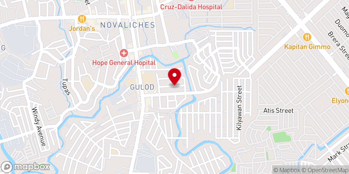 Map showing location of Christological BAPTIST Church