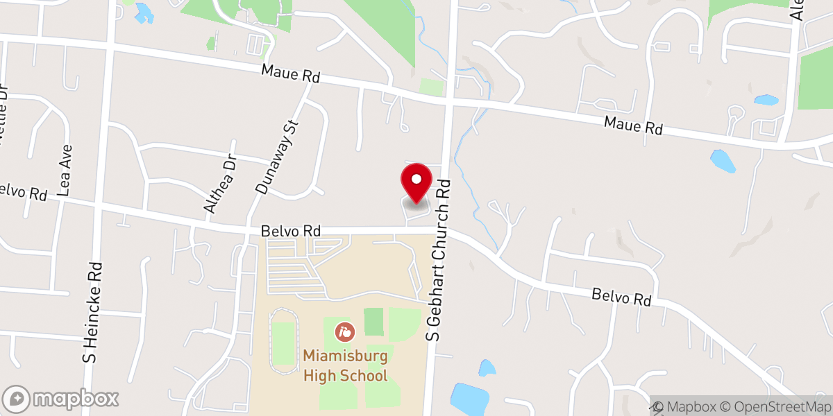 Map showing location of The Greenhouse Miamisburg