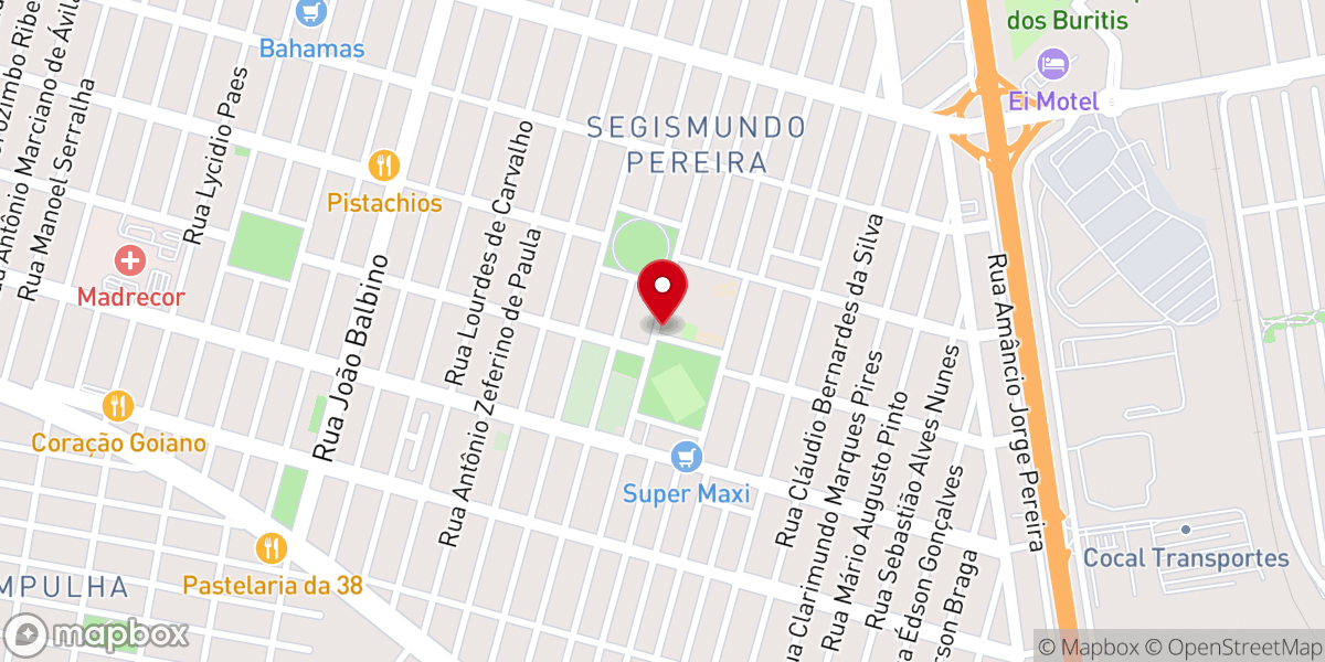 Map showing location of Paróquia São João Batista