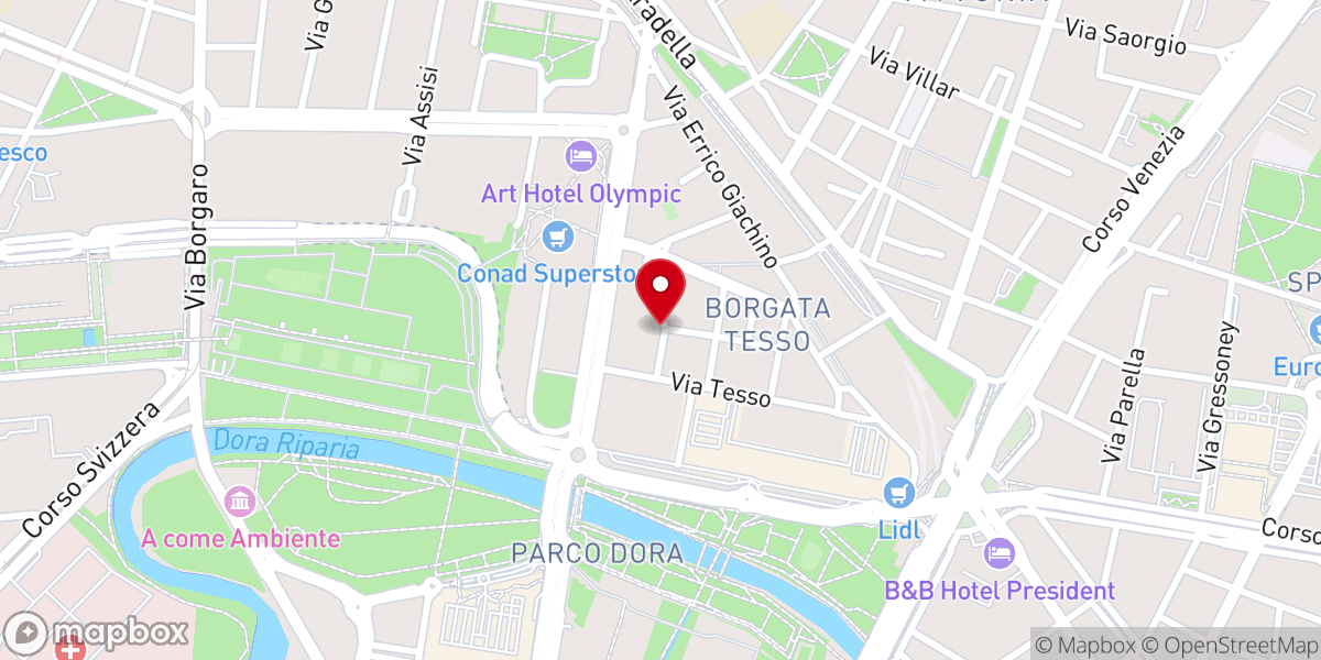 Map showing location of RCCG CITY OF HOPE TORINO, ITALY