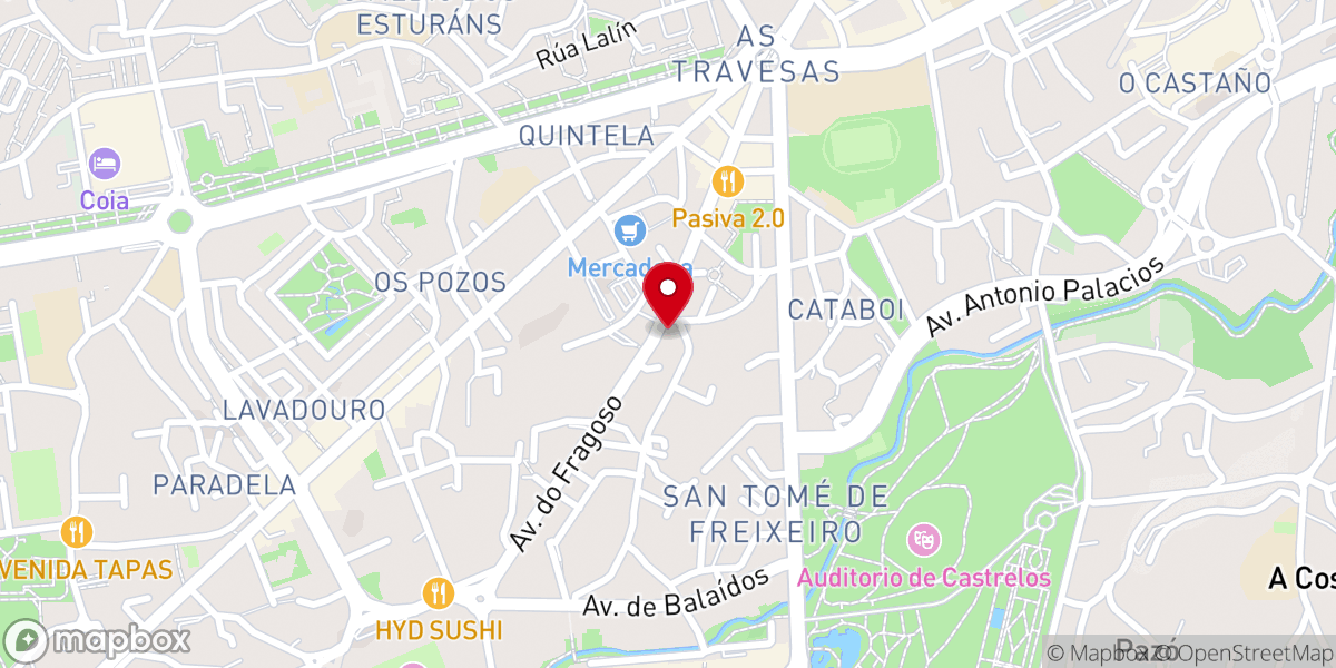 Map showing location of Iglesia Evangélica Asamblea de Dios CADEESO Vigo