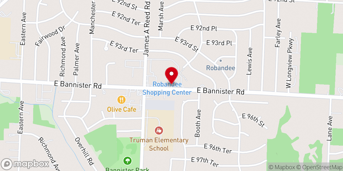 Map showing location of Bread of Life East Church
