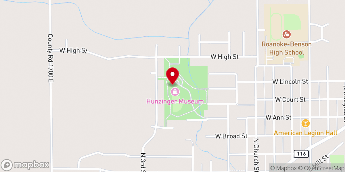 Map showing location of Thompson Community Center