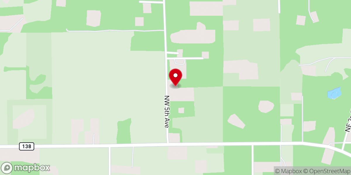 Map showing location of Riverside Baptist Church