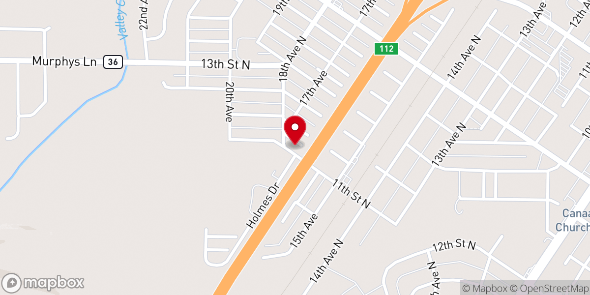 Map showing location of Community Full Gospel Church