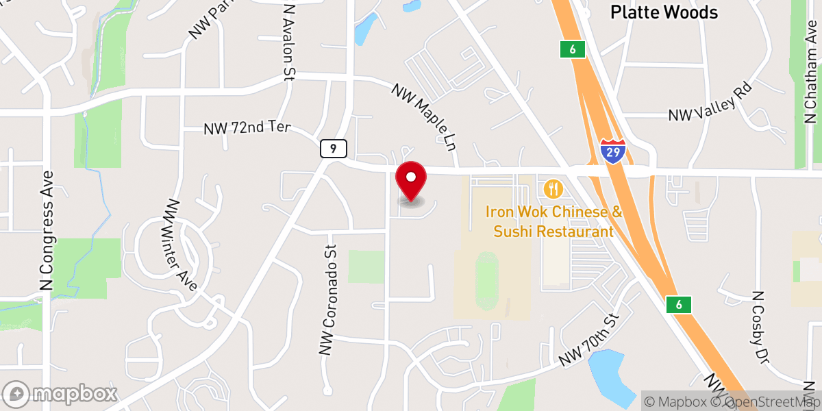 Map showing location of Athens Church