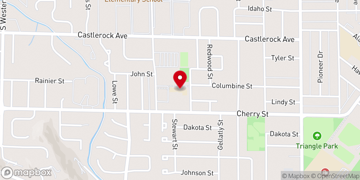 Map showing location of St. Joseph Catholic School Wenatchee